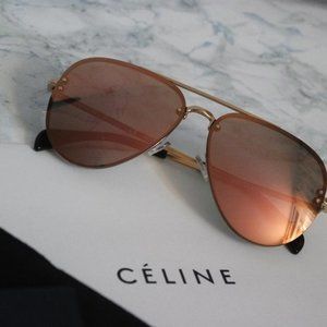 Celine Mirrored Aviator Sunglasses